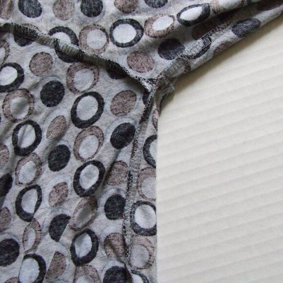 BCBGMaxAzria dress polka dot blue black brown medium pull over graphic dots - Picture 14 of 15